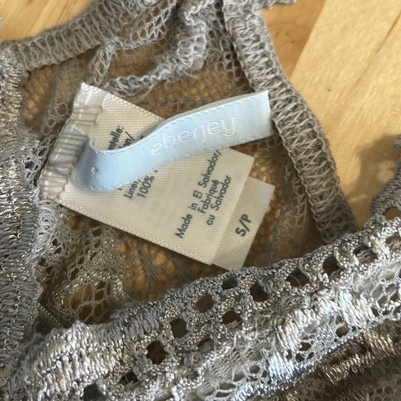 Eberjey Colette lace bra heather grey S - Picture 4 of 5